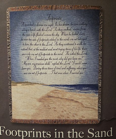 Footprints in the Sand Throw