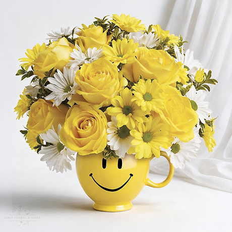 Smiley Mug Bouquet