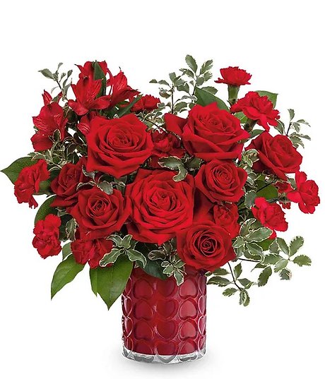 Valetine Roses with vase