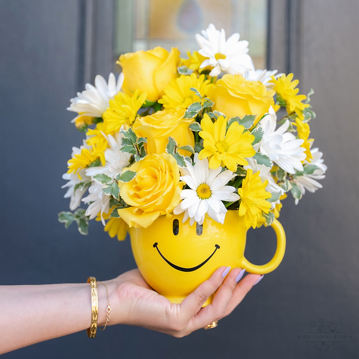 Smiley Mug Bouquet